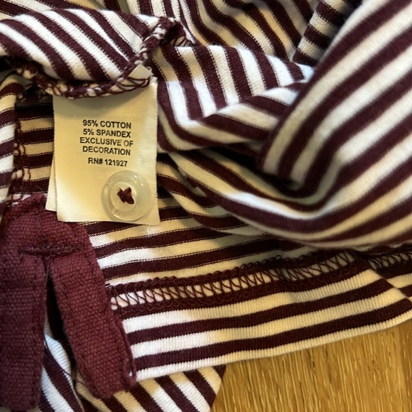 Johnnie O Burgundy & White Striped Golf Polo Shirt Size XXL Gently Used - Picture 9 of 10